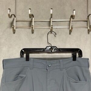 Eddie Bauer Shorts Men's 38 Blue First Ascent Cargo Softshell Active Outdoor